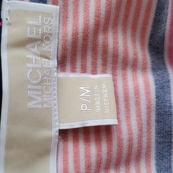 Michael Kors Women's Stripe Blouse Size P/M - Picture 7 of 8